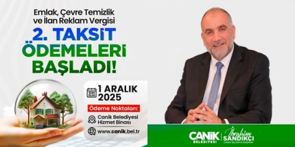 Canik'te Vergi Ödemeleri Başladı 